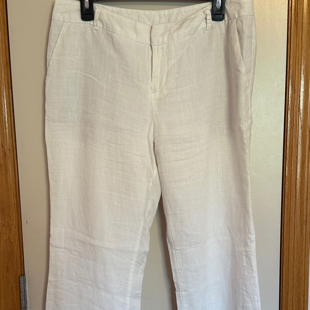 Cynthia Rowley White Linen Pants